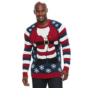 Big & Tall Santa Ugly Christmas Sweater