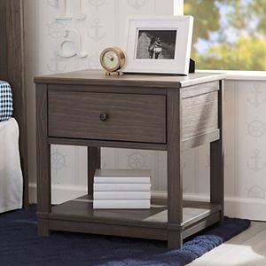 Delta Children Cali Nightstand with Drawer & Shelf