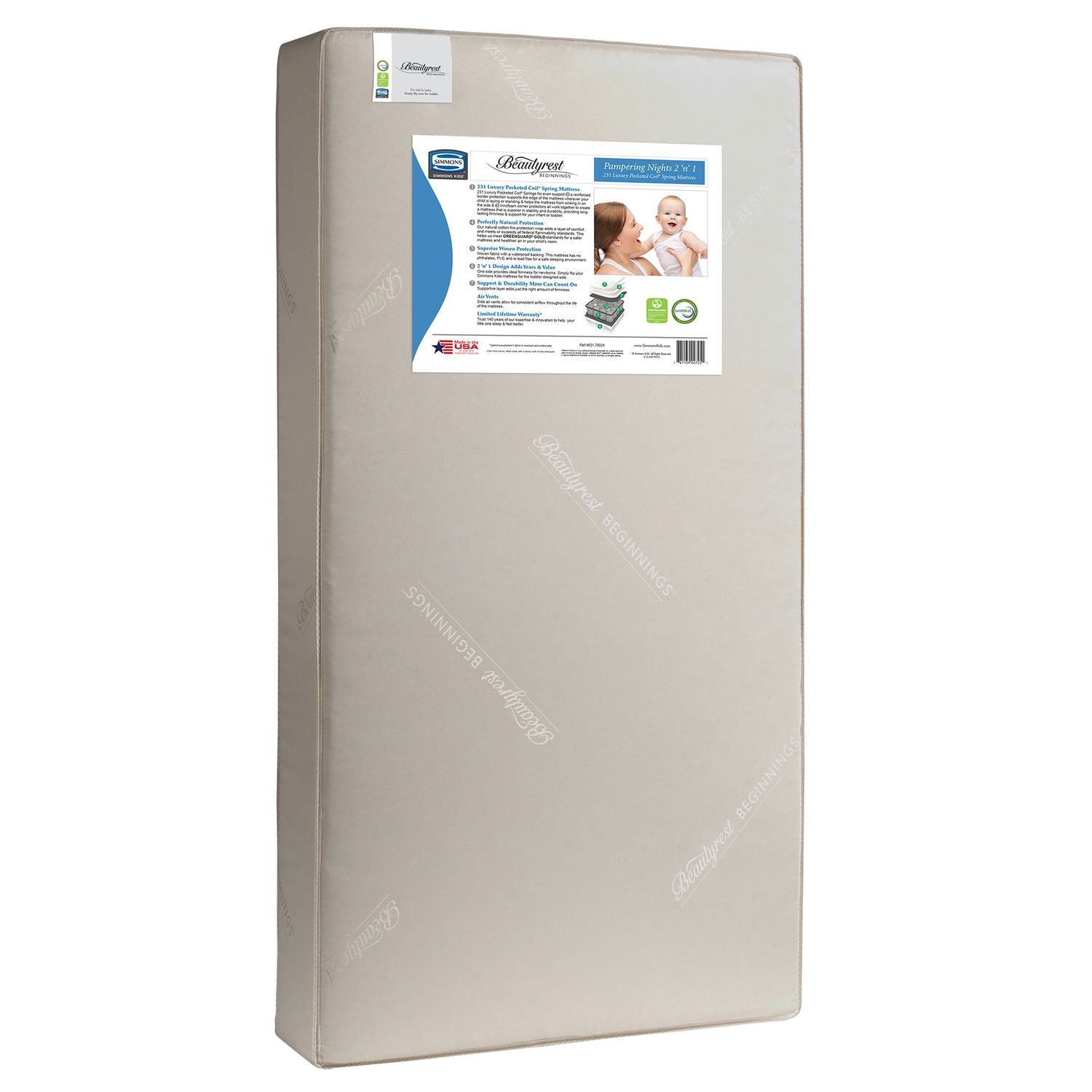 simmons kids beautyrest crib mattress