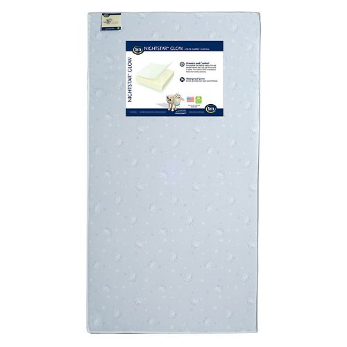 Serta Nightstar Glow Crib & Toddler Mattress