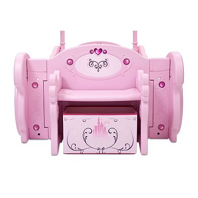 Disney Princess Carriage Toddler-to-Twin Bed & Storage Bench