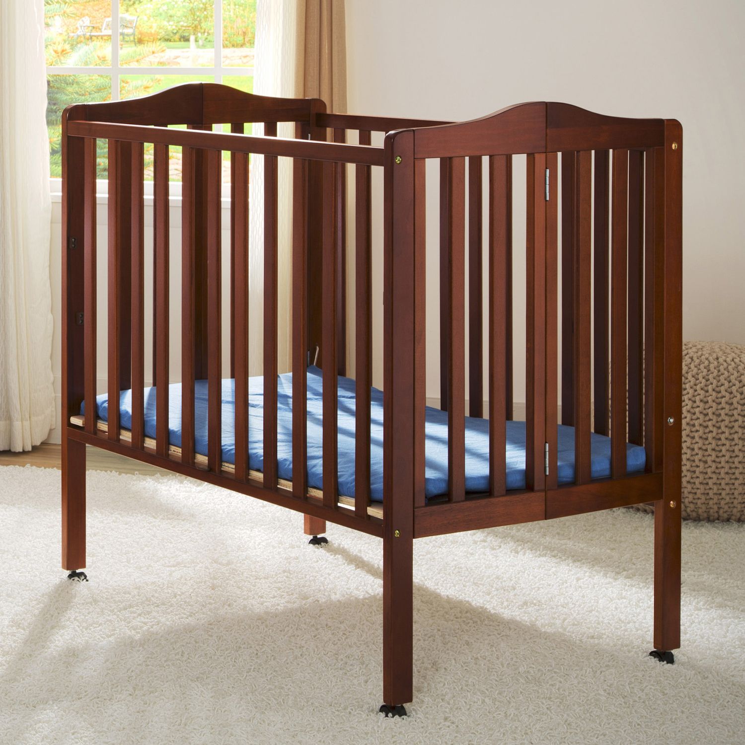 delta children folding portable crib