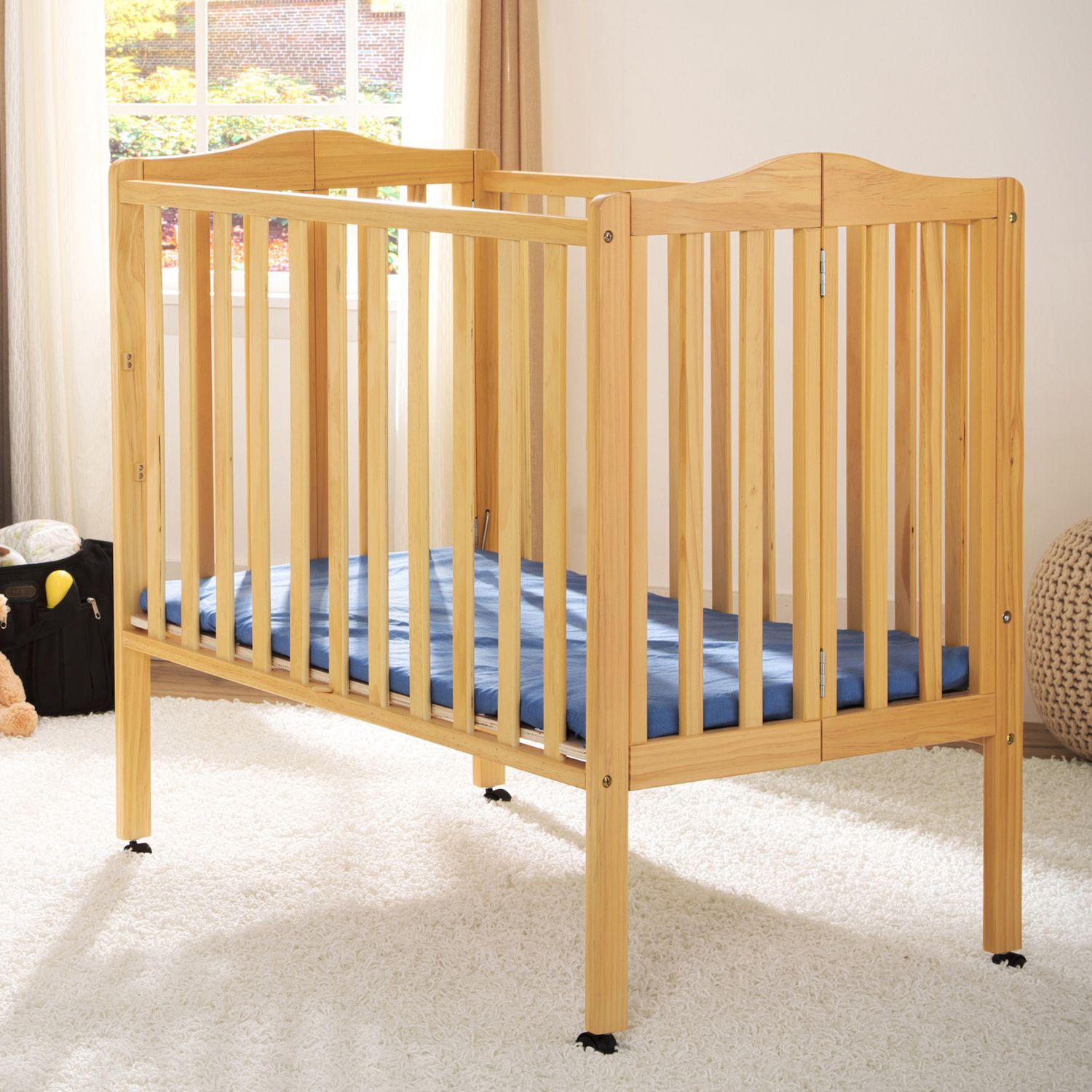 delta children folding portable crib