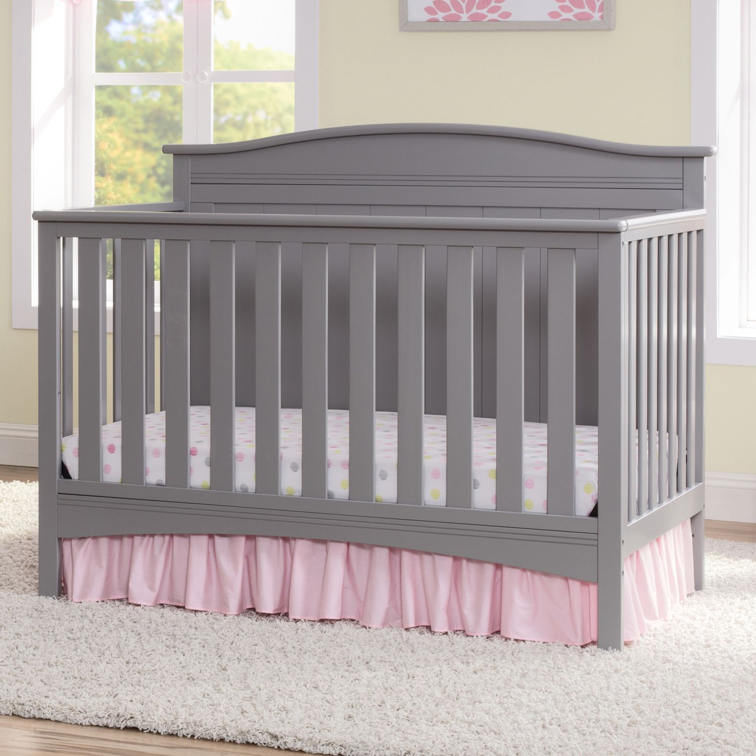 delta crib gray