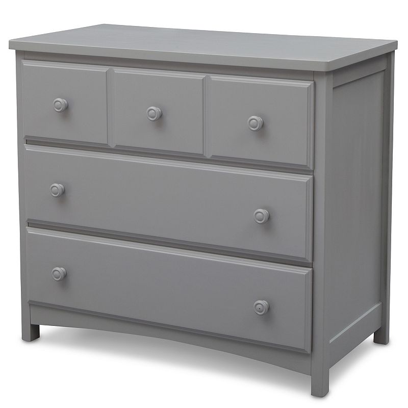 Delta Children 3 Drawer Dresser, Grey, INFANT