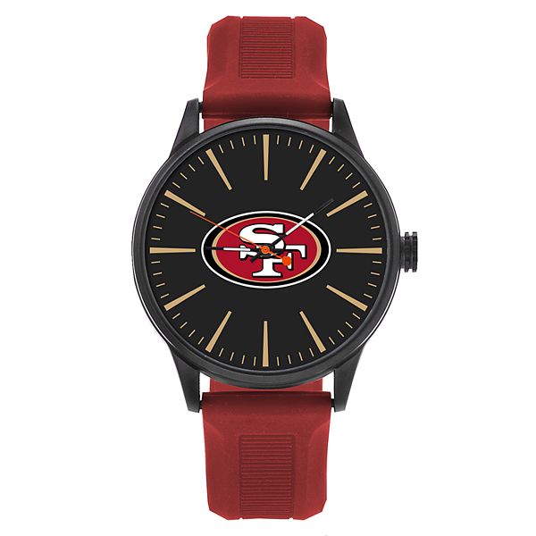 Men's Sparo San Francisco 49ers Black Strap Watch & Wallet Gift Set