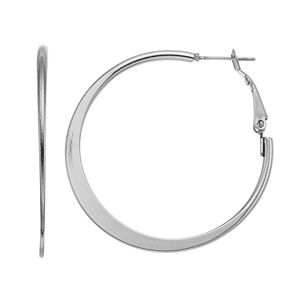 Simply Vera Vera Wang Flat Tube Nickel Free Hoop Earrings