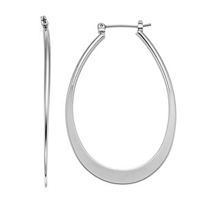 Simply Vera Vera Wang Flat Tube Nickel Free U Hoop Earrings