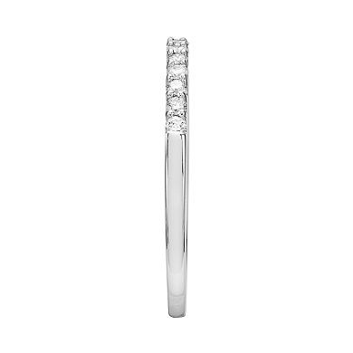 Love Always 14k White Gold 1/4-ct. T.W. Certified Diamond Wedding Band