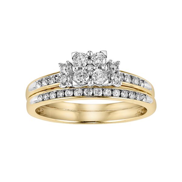 Lovemark Diamond Engagement Ring Set In 10k Gold 1 2 Carat T W