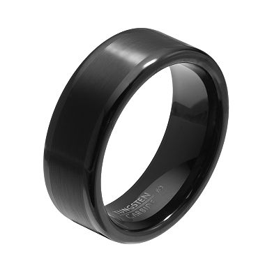 AXL Black Ion-Plated Tungsten Carbide Men's Wedding Band