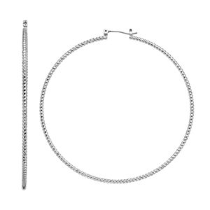 Simply Vera Vera Wang Corkscrew Texture Nickel Free Hoop Earrings