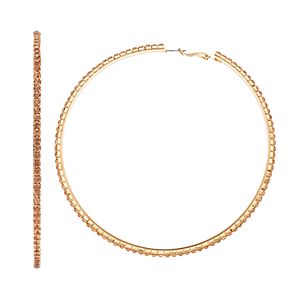 Simply Vera Vera Wang Cup Chain Hoop Earrings
