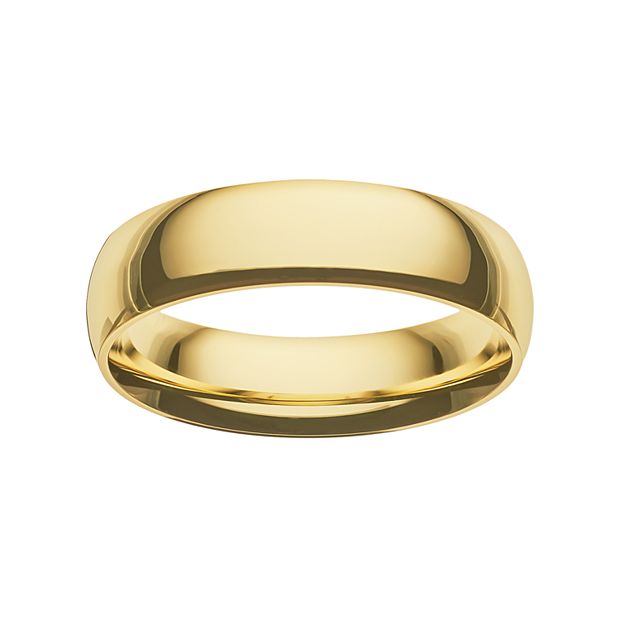 Kohls mens gold wedding bands discount