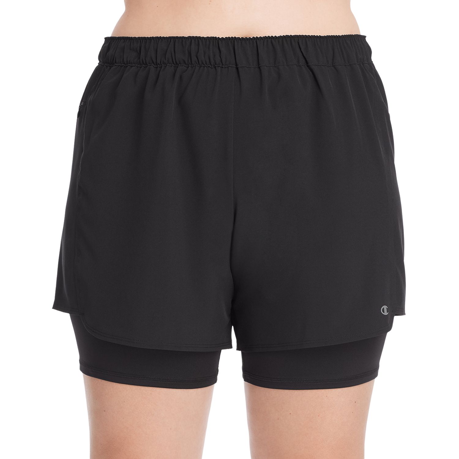 champion 2 in 1 shorts