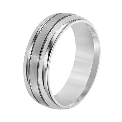 AXL Tungsten Groove Men's Wedding Band