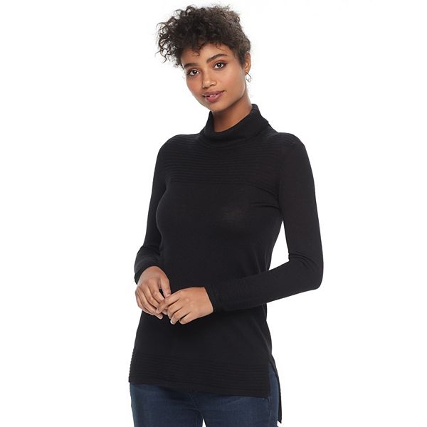 Kohls mens black on sale turtleneck