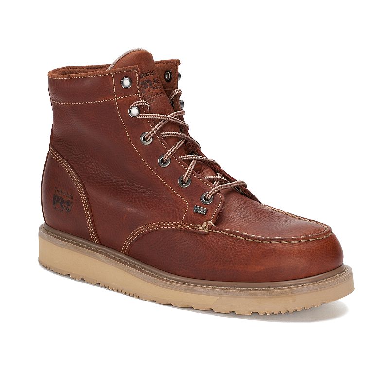 Timberland PRO Mens Barstow Wedge Boot - Rust Brown - 10.5M