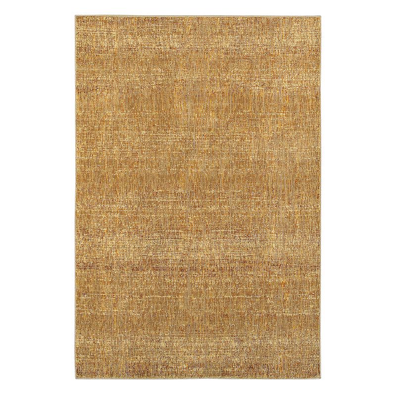 StyleHaven Asante Solid Rug, Gold, 2X3 Ft