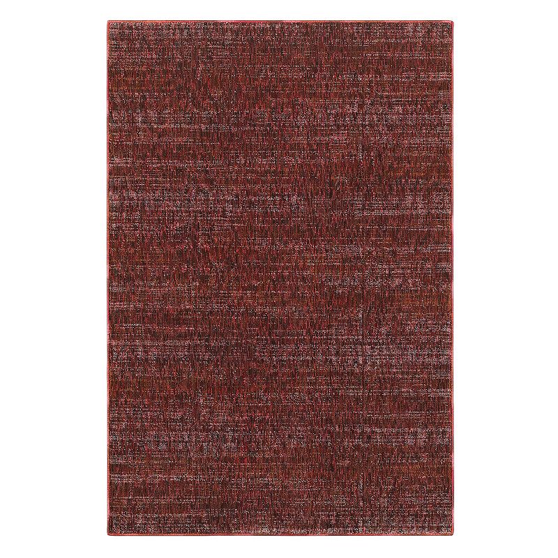 StyleHaven Asante Solid Rug, Red, 3X5 Ft