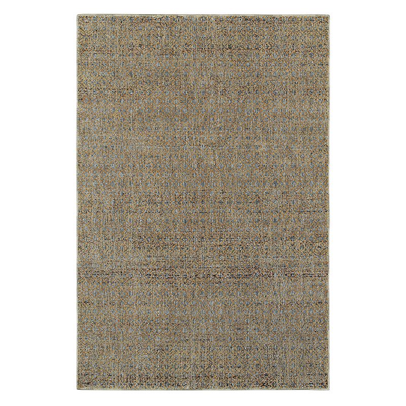 StyleHaven Asante Geometric Rug, Blue, 2.5X8 Ft