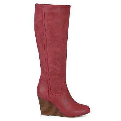 Journee Collection Langly Women's Wedge Knee High Boots