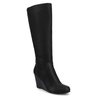 Journee Langly Women's Wedge Knee High Boots