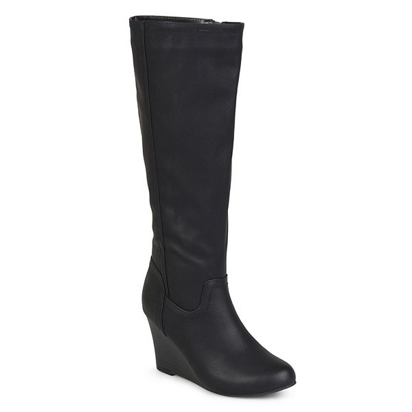 Journee Collection Langly Women's Wedge Knee High Boots