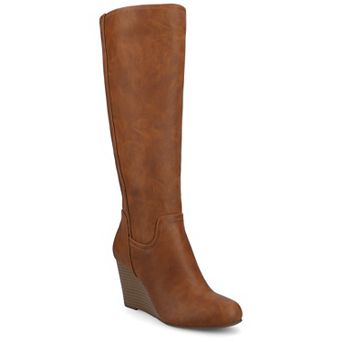 Journee Langly Women's Wedge Knee High Boots