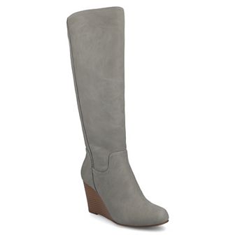 Journee Langly Women's Wedge Knee High Boots