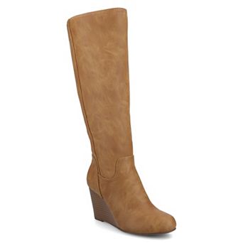 Journee Langly Women's Wedge Knee High Boots