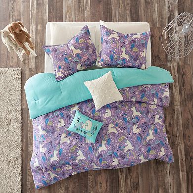 Intelligent Design Ella Unicorn Comforter Set