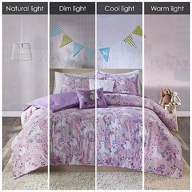 Intelligent Design Ella Unicorn Comforter Set