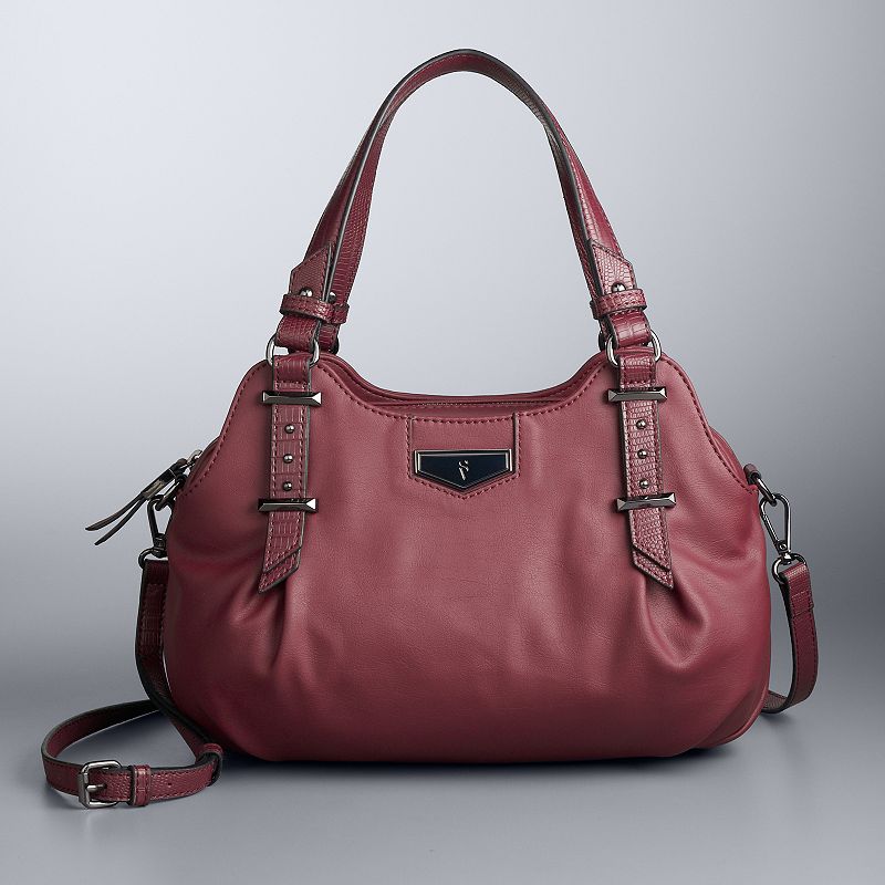 Simply Vera Vera Wang Buena Satchel, Dark Pink