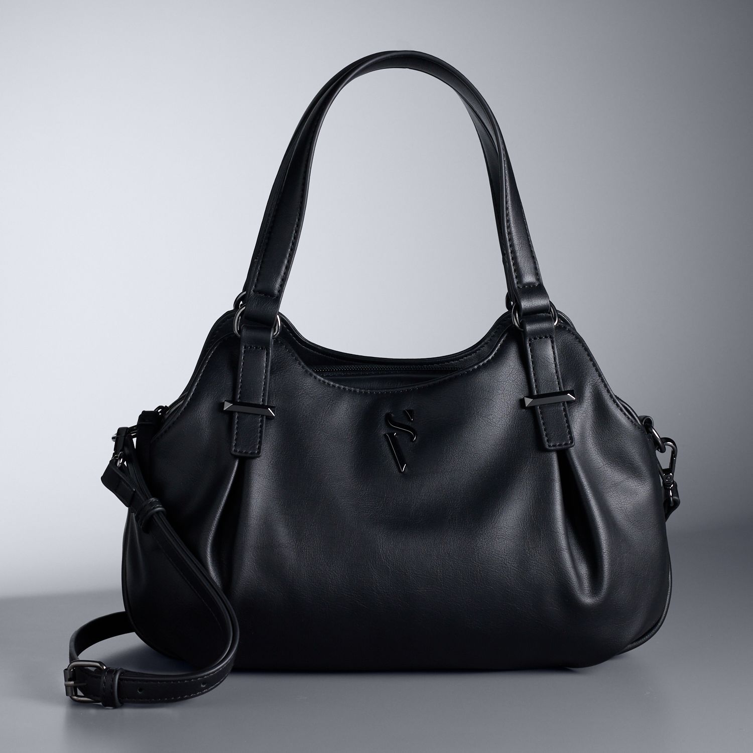 kohls leather handbags