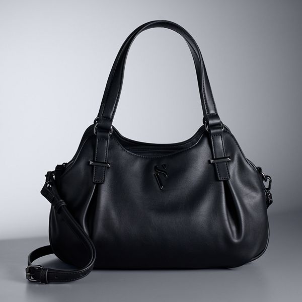 Simply Vera Vera Wang Alani Drawstring Satchel Crossbody Bag, Black - Yahoo  Shopping