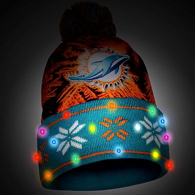 Adult Forever Collectibles Miami Dolphins Light Up Beanie