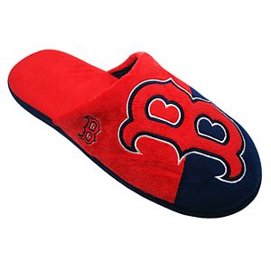 Men's Forever Collectibles Boston Red Sox Colorblock Slippers