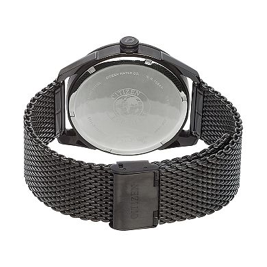 Drive From Citizen Eco-Drive Men's CTO Black Ion-Plated Stainless Steel Mesh Watch - BM6988-57E