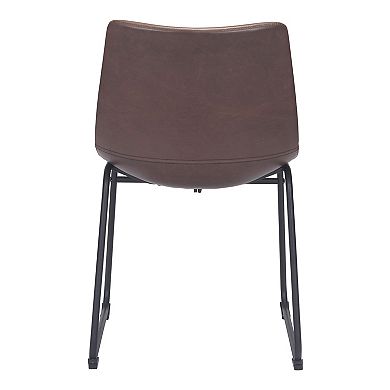 Zuo Modern Smart Faux-Leather Dining Chair