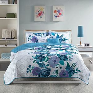 Intelligent Design Flora Coverlet Set
