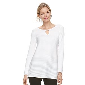 Women's Dana Buchman Ribbed Tunic Sweater