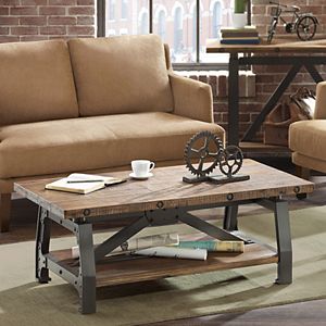 INK+IVY Lancaster Industrial Coffee Table