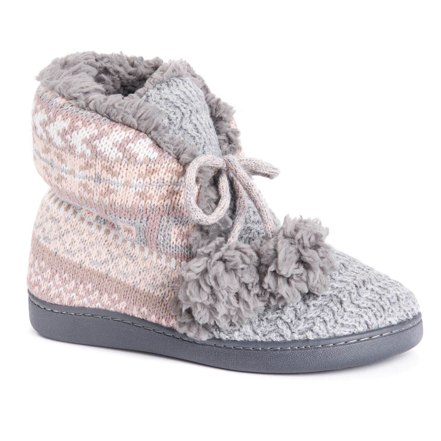 muk luks bootie slippers women's