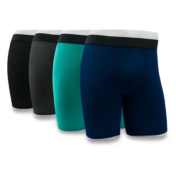 Men's Fruit of the Loom Signature Long Leg Boxer Brief (4-pack)