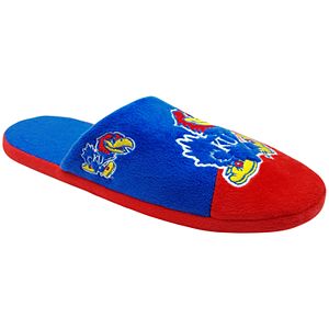 Men's Forever Collectibles Kansas Jayhawks Colorblock Slippers