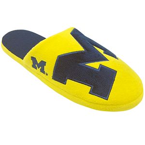 Men's Forever Collectibles Michigan Wolverines Colorblock Slippers