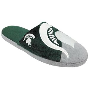 Men's Forever Collectibles Michigan State Spartans Colorblock Slippers