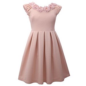 Girls 7-16 & Plus Size Bonnie Jean Textured Jeweled Dress