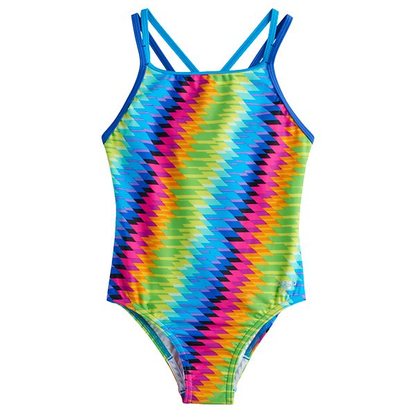 Girls 7-16 Speedo Rainbow One-Piece Swimsuit